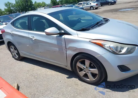 2013 Hyundai Elantra Gls из США, поврежденный, VIN 5NPDH4AEXDH426797